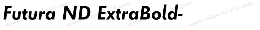 Futura ND ExtraBold字体转换